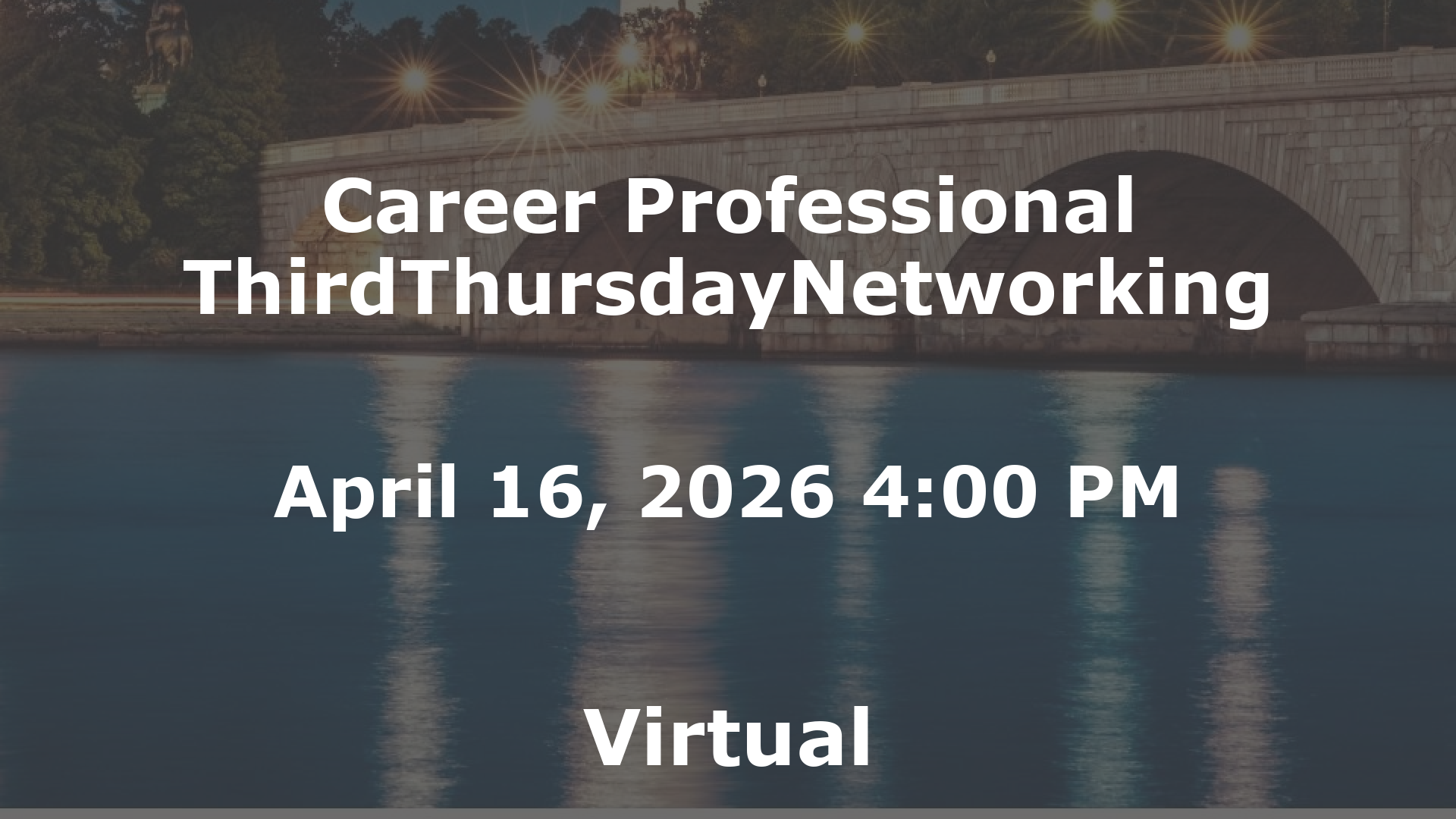 Career Professional ThirdThursdayNetworking  event image